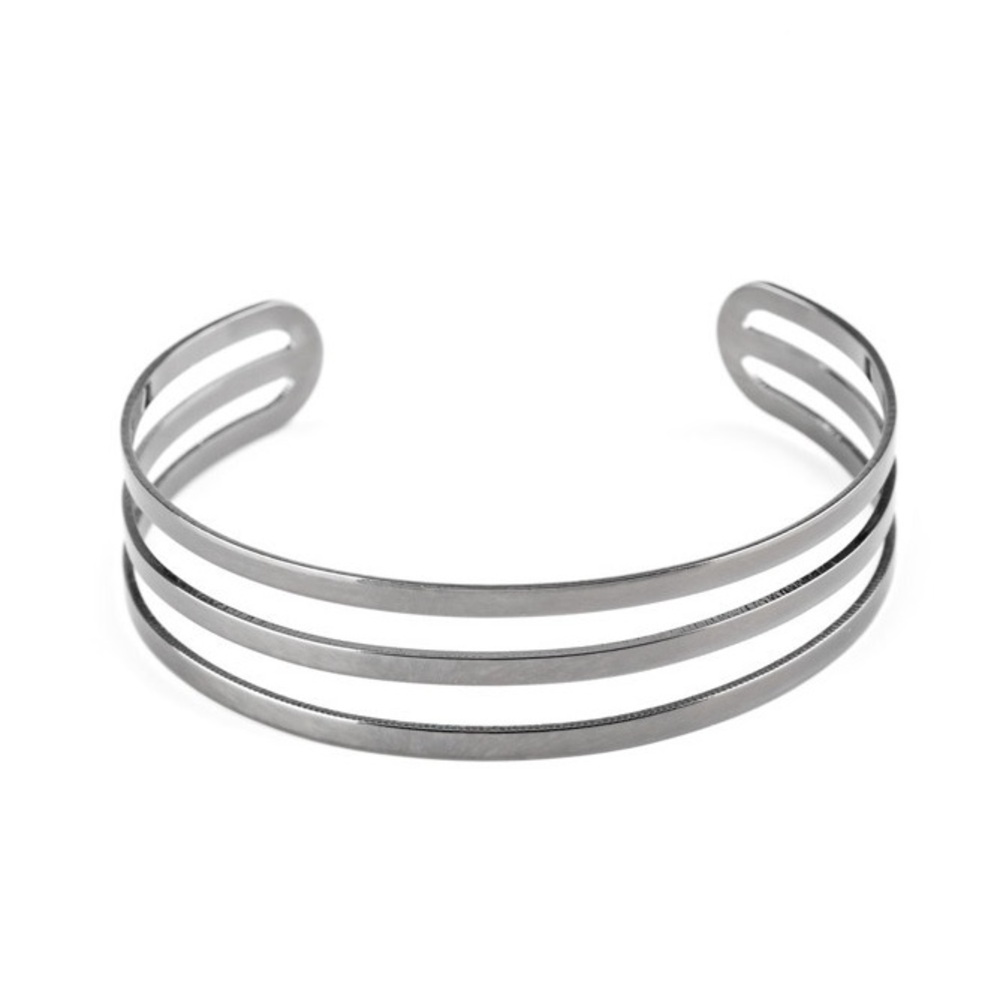 Street Sleek - Black Cuff Bracelet